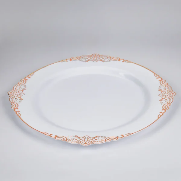 Rose Gold Plastic Plates