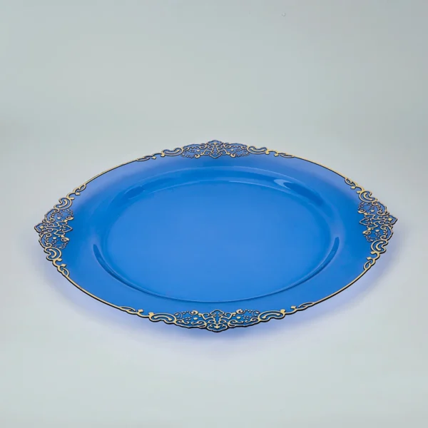 Blue Plastic Plates Disposable