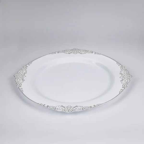7.5‘’Silver Plastic Appetizer Plates