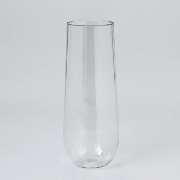Clear Plastic Champagne Flute