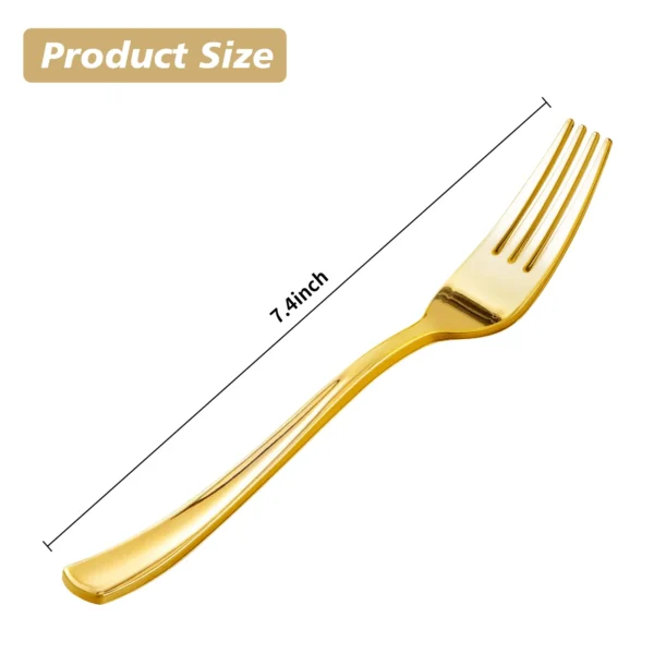 Gold Plastic Forks