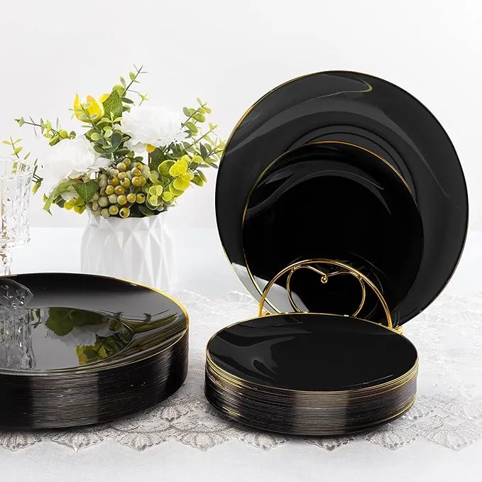 black China dinnerware