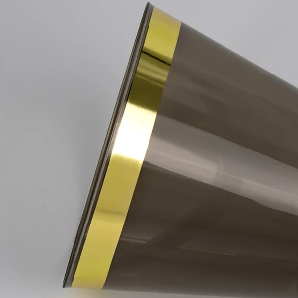 9oz Gold Rim Black Plastic Cups - immagine 2