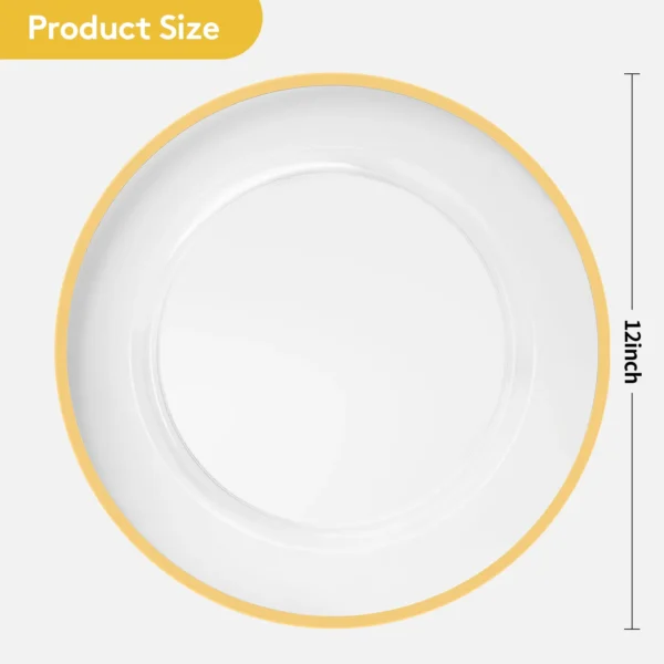 clear and gold charger plates 1