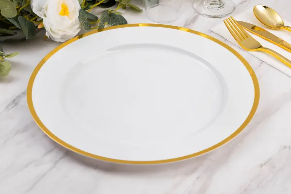 custom charger plate
