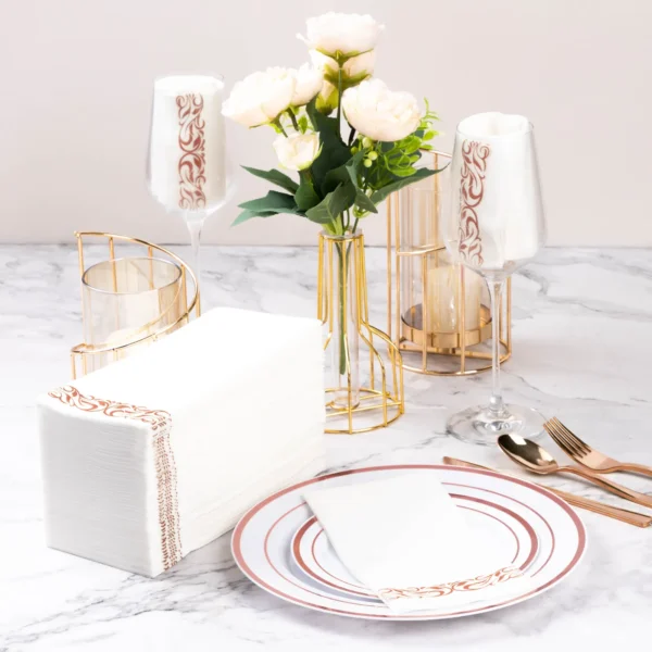 gold paper napkins