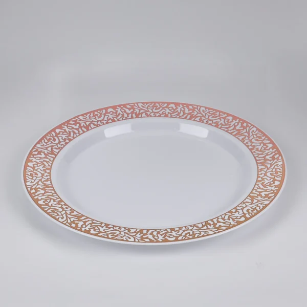 Pink embossing appetizer plates