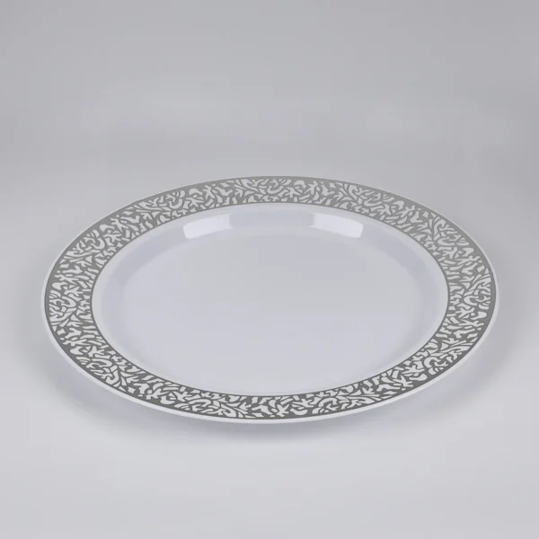 Silver embossing appetizer plates