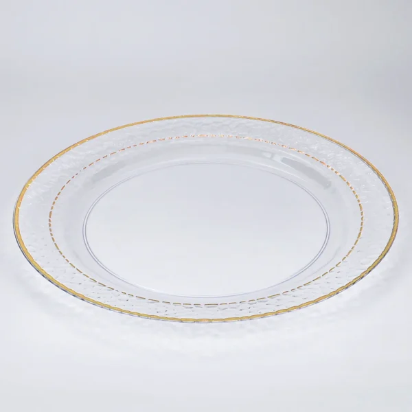 Large Gold marble-pattern plates