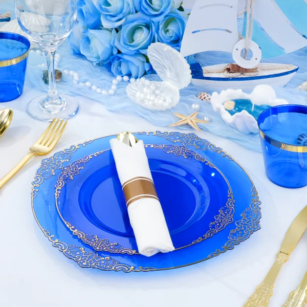 blue plastic plates 1