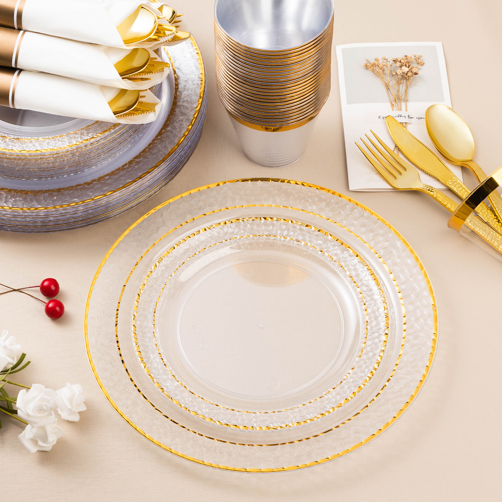 clear plastic dinner plates 2