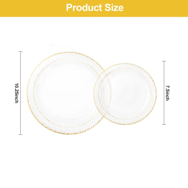 clear plastic dinner plates